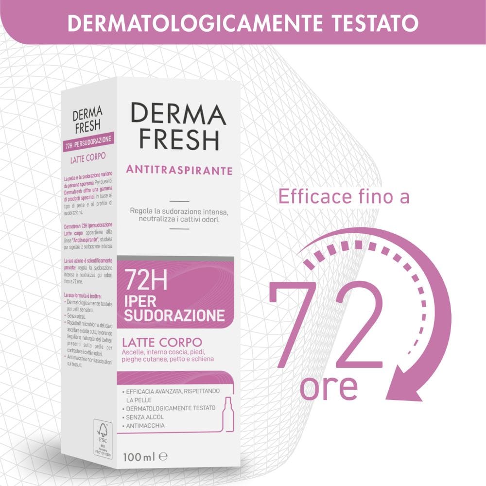 DERMAFRESH 72H IPERSUDORAZIONE LATTE CORPO 100 ML