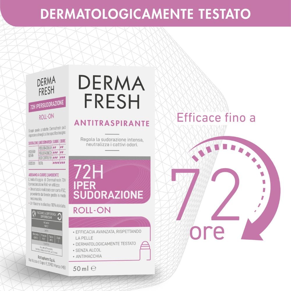 DERMAFRESH 72H IPERSUDORAZIONE ROLL ON 50 ML