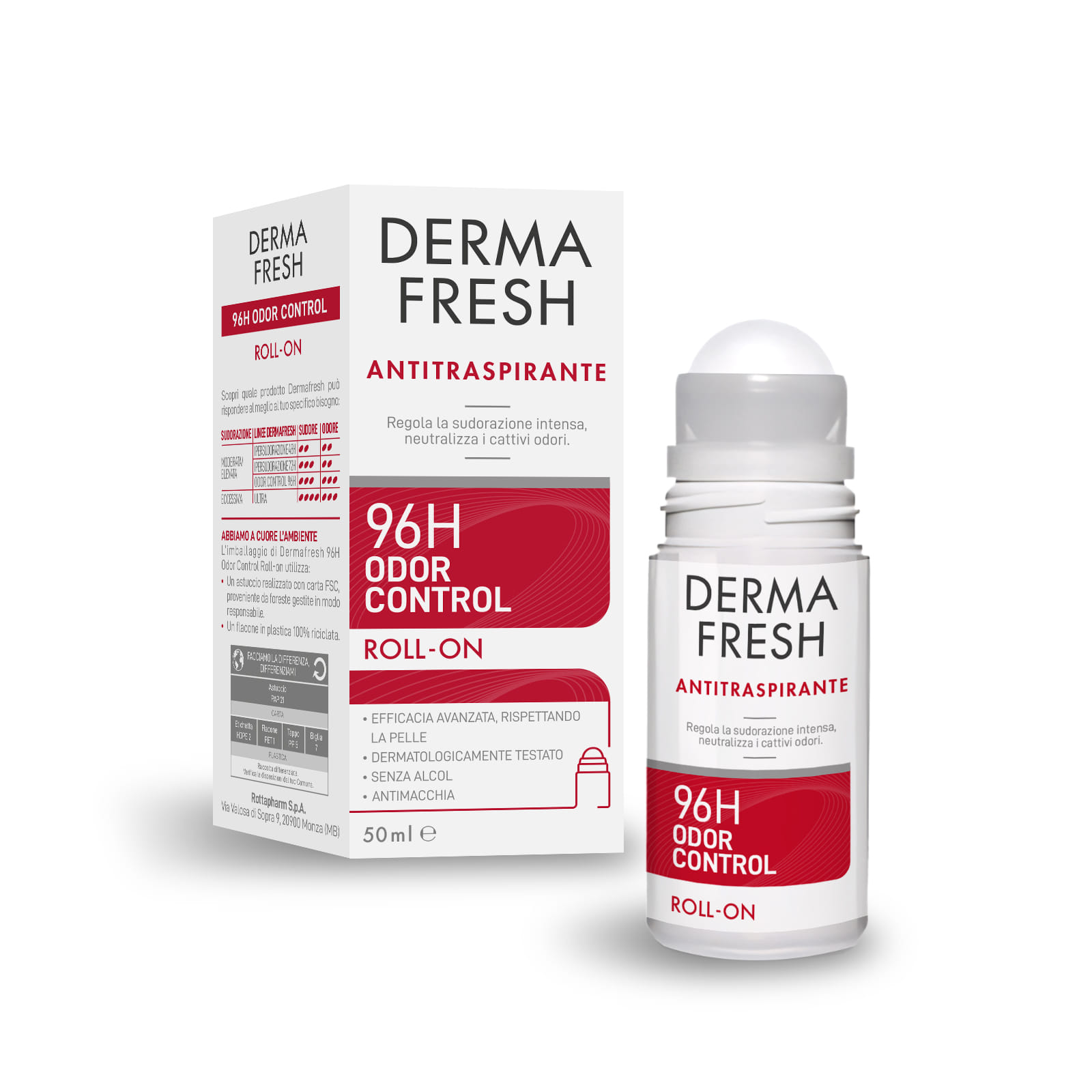 DERMAFRESH 96H ODOR CONTROL ROLL ON 50 ML