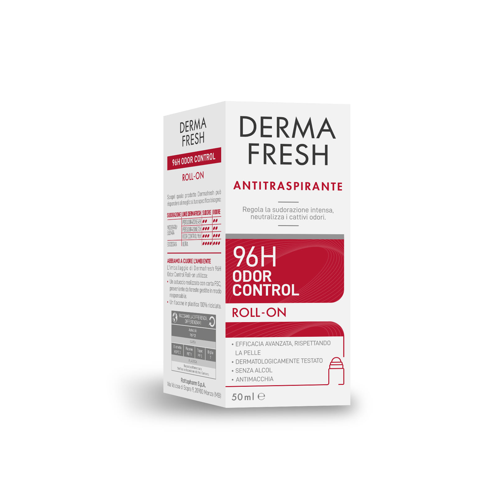 DERMAFRESH 96H ODOR CONTROL ROLL ON 50 ML