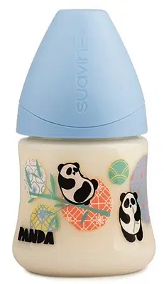 SUAVINEX PANDA BIBERON DA 150ML ANATOMICO S AZZURRO SUAVINEX PANDA BIBERON DA 150ML ANATOMICO S AZZURRO