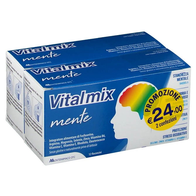 Vitalmix Mente Bipack 2 Confezioni Da 12 Flaconcini Da 12 Ml
