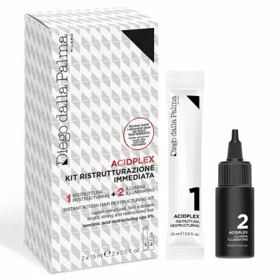 DIEGO DALLA PALMA KIT RISTRUTTURAZIONE IMMEDIATA AZIONE URTO 1 BUSTINA RISTRUTTURA 15 ML + 1 FLACONE ILLUMINA 15 ML DIEGO DALLA PALMA KIT RISTRUTTURAZIONE IMMEDIATA AZIONE URTO 1 BUSTINA RISTRUTTURA 15 ML + 1 FLACONE ILLUMINA 15 ML