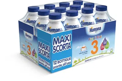 HUMANA 3 PROBALANCE MULTIPACK MAXI SCORTA 12 BOTTIGLIE DA 470 ML HUMANA 3 PROBALANCE MULTIPACK MAXI SCORTA 12 BOTTIGLIE DA 470 ML