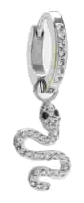 ORECCHINO HOOP SEERPENTE STEEL