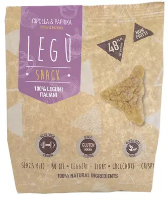 LEGU' SNACK GALLETTE TRIANGOLARI CIPOLLA PAPRIKA 40 G LEGU' SNACK GALLETTE TRIANGOLARI CIPOLLA PAPRIKA 40 G