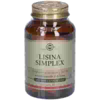 SOLGAR Lisina Simplex 500mg - Integratore Di L-Lisina, 50 Capsule Vegetali