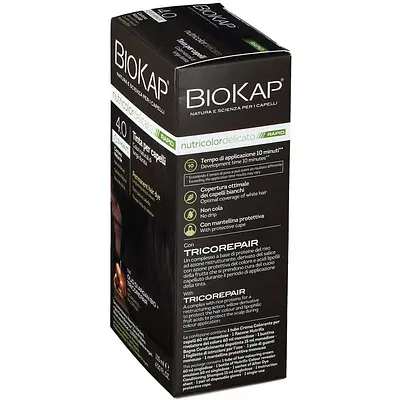 BIOS LINE  BIOKAP NUTRICOLOR DELICATO RAPID TINTA 4,00 CASTANO NATURALE 135 ML BIOS LINE  BIOKAP NUTRICOLOR DELICATO RAPID TINTA 4,00 CASTANO NATURALE 135 ML