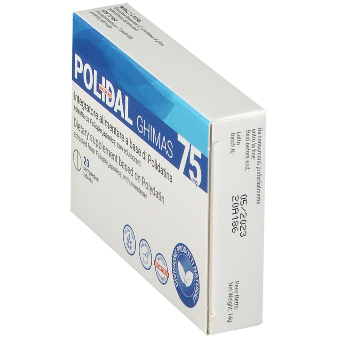 POLIDAL 75 20 COMPRESSE