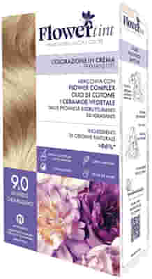 FLOWERTINT COLORAZIONE IN CREMA PERMANENTE 9,0 BIONDO CHIARISSIMO