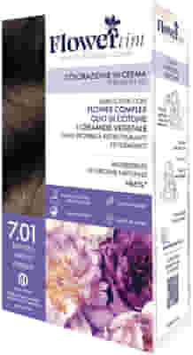 FLOWERTINT COLORAZIONE IN CREMA PERMANENTE 7,01 BIONDO MEDIO FREDDO