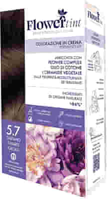 FLOWERTINT COLORAZIONE IN CREMA PERMANENTE 5,7 CASTANO CHIARO CACAO