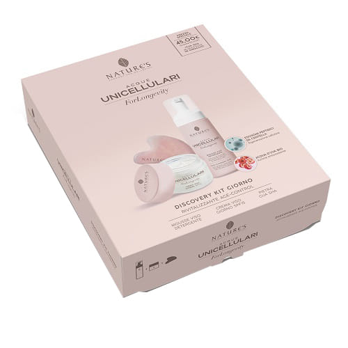 Nature'S Acque Unicellulari Forlongevity Discovery Kit Giorno Crema Giorno Spf15 50 Ml + Mousse Detergente 150 Ml