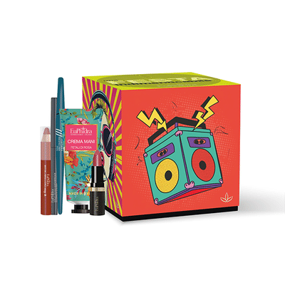 EUPHIDRA UNA FESTA INDIMENTICABILE VIVA EYE LINER + CREMA MANI PETALI ROSA 50 ML + ROSSETTO MAT + MATITONE LABBRA + STILO OCCHI WATERPROOF