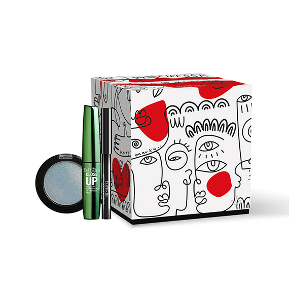 EUPHIDRA PRINCIPESSA PER UN GIORNO OMBRETTO HOLOGRAPHIC + MASCARA CLOSE UP VOLUME WATERPROOF 9 ML + MINI MATITA OCCHI NERA