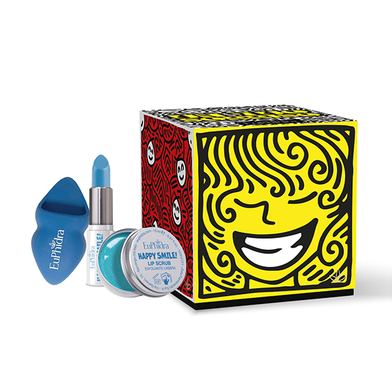 Euphidra Un Tuo Sorriso Happy Smile Lip Scrub + Happy Smile Balsamo Nutriente + Happy Smile Lip Brush Omaggio