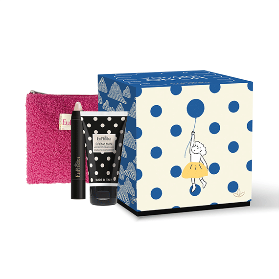 Euphidra Volare Oh Oh Crema Mani Idratante Elasticizzante 50 Ml + Lip Balm Stilo + Beauty Pochette Omaggio
