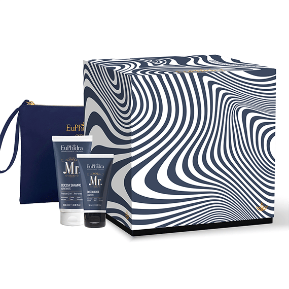 EUPHIDRA VIAGGIARE SENZA META MR DOCCIA SHAMPOO IDRATANTE 100 ML + MR DOPO BARBA LENITIVO 30 ML + POCHETTE UOMO OMAGGIO