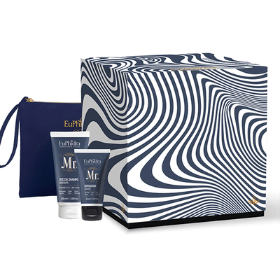 EUPHIDRA VIAGGIARE SENZA META MR DOCCIA SHAMPOO IDRATANTE 100 ML + MR DOPO BARBA LENITIVO 30 ML + POCHETTE UOMO OMAGGIO