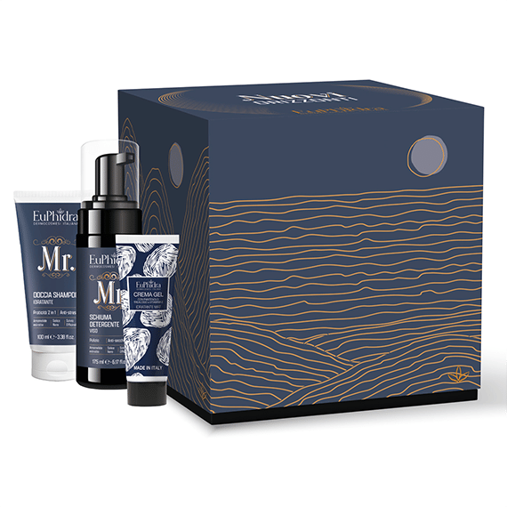 Euphidra Nuovi Orizzonti Mr Doccia Shampoo Idratante 100 Ml + Mr Schiuma Detergente Viso 175 Ml + Crema Gel 30 Ml
