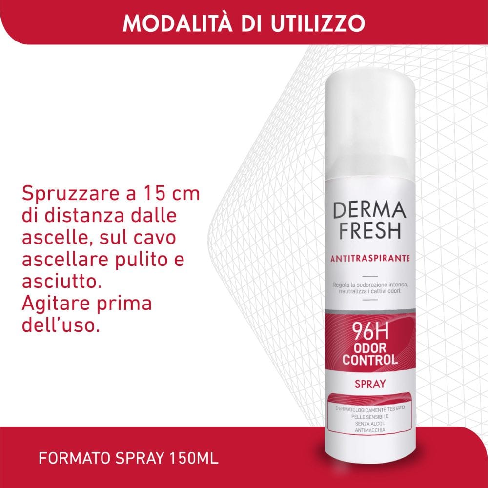 DERMAFRESH 96H ODOR CONTROL SPRAY 150 ML
