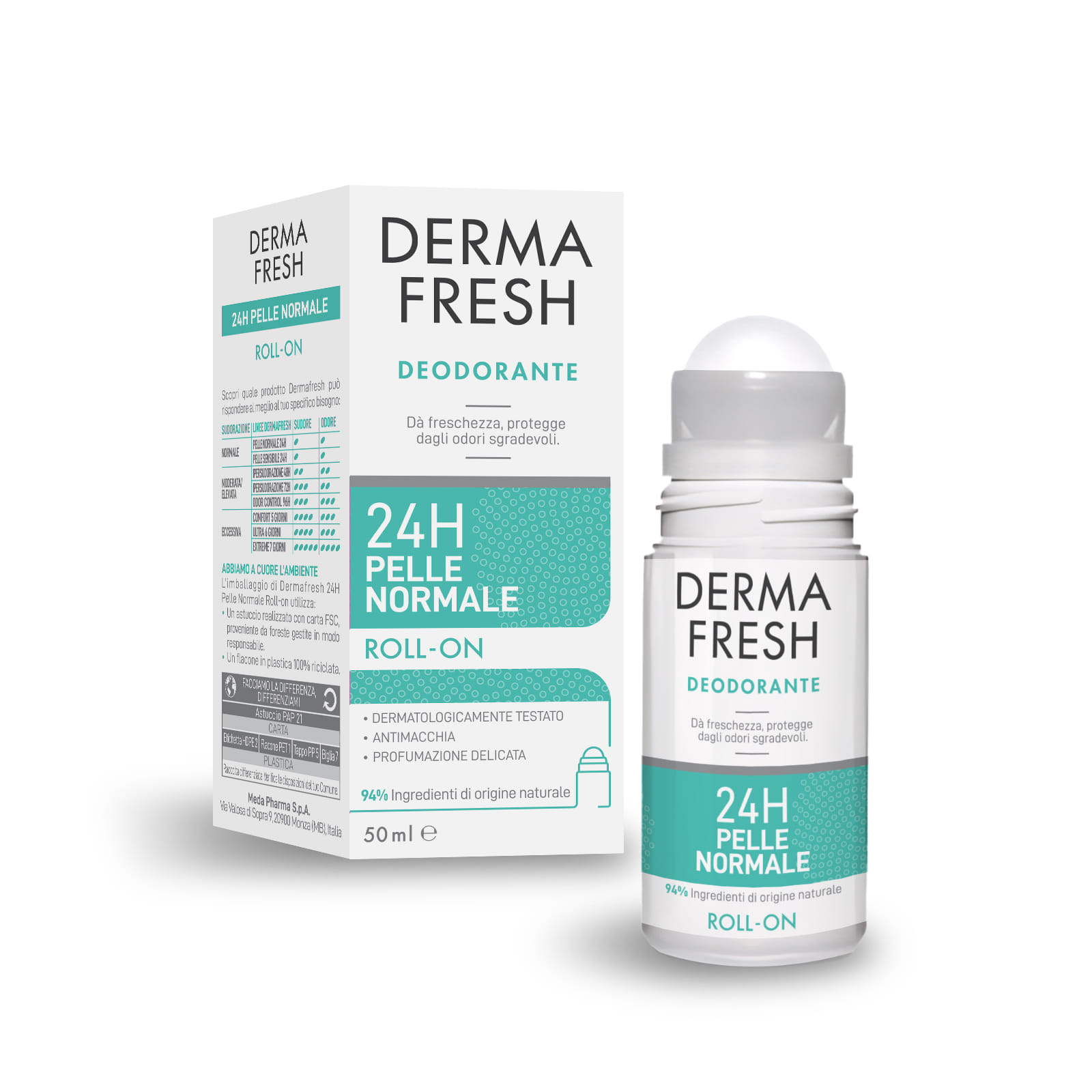 DERMAFRESH 24H PELLE NORMALE ROLL ON 50 ML