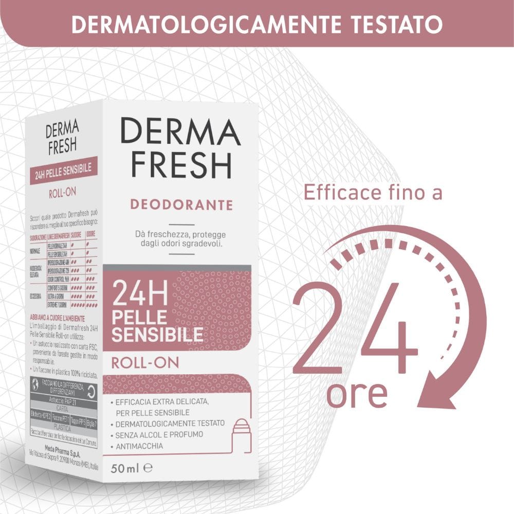 DERMAFRESH 24H PELLE SENSIBILE ROLL ON 50 ML