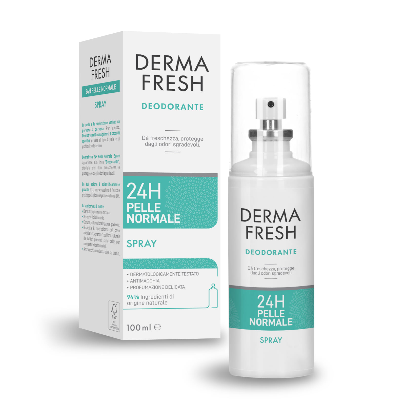 DERMAFRESH 24H PELLE NORMALE SPRAY 100 ML