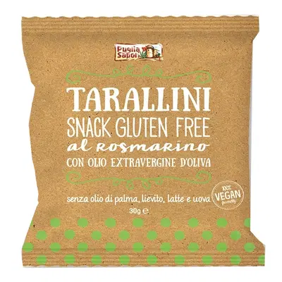 PUGLIA SAPORI TARALLINI ROSMARINO OLIO EXTRAVERGINE DI OLIVA 30 G PUGLIA SAPORI TARALLINI ROSMARINO OLIO EXTRAVERGINE DI OLIVA 30 G