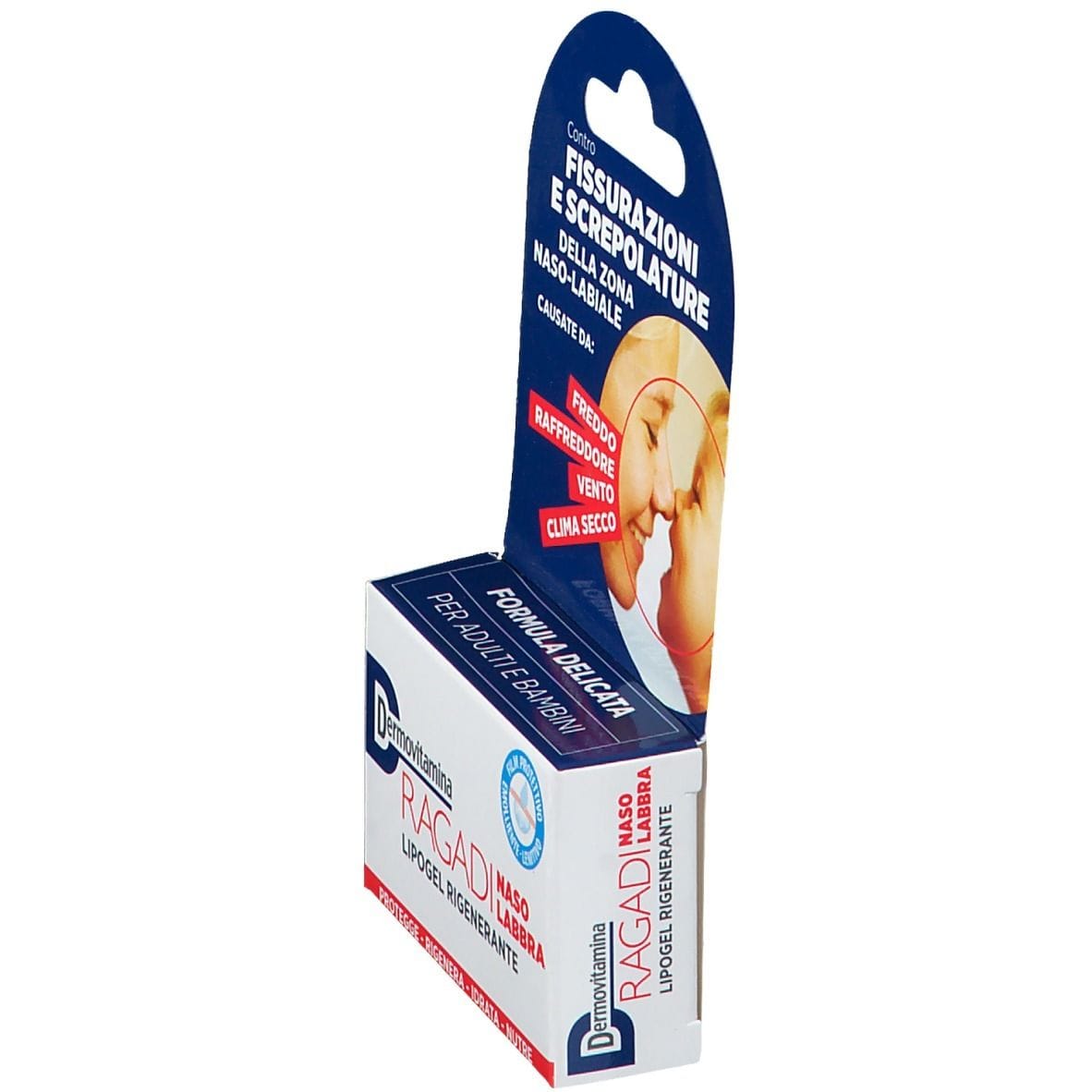 DERMOVITAMINA RAGADI NASO E LABBRA LIPOGEL RIGENERANTE 8 ML