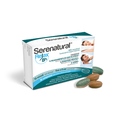 SERENATURAL RELAX 8H 20 COMPRESSE TRIPLO STRATO A RILASCIO PROLUNGATO