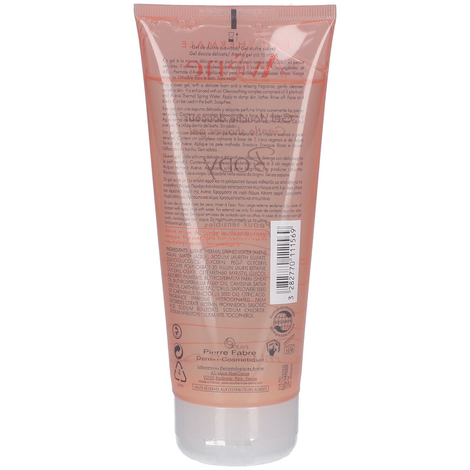 Eau Thermale Avene Gel Doccia 200 Ml