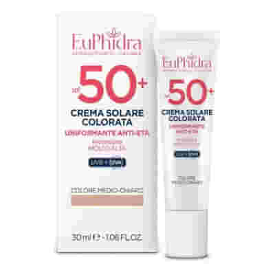 EUPHIDRA KALEIDO CREMA COLORATA MEDIO-CHIARO VISO SPF50+ 30 ML
