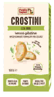 PUGLIA SAPORI CROSTINI SENZA GLUTINE CON ERBE DI PROVENZA 100 G
