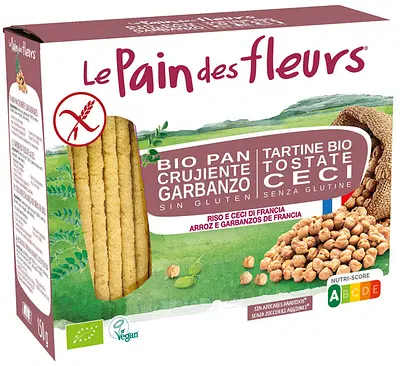 LE PAIN DES FLEURS TARTINE TOSTATE AI CECI BIOLOGICHE 150 G LE PAIN DES FLEURS TARTINE TOSTATE AI CECI BIOLOGICHE 150 G
