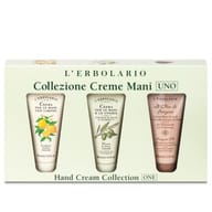 CREME MANI UNO COLLEZIONE CON CREMA MANI LIMONE 30 ML + CREMA MANI E UNGHIE OLIO D'OLIVA 30 ML + ALL'OLIO DI ARGAN CREMA MANI 30 ML