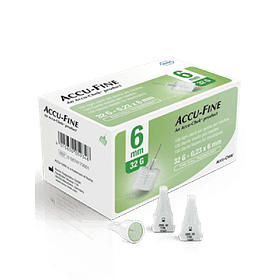 Ago Per Penna Da Insulina Accu Fine Pen Needle Accu Chek Gauge 32 X 6 Mm 100 Pezzi