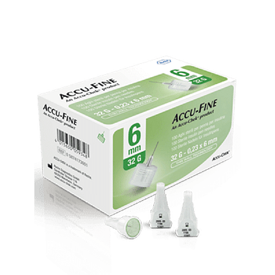AGO PER PENNA DA INSULINA ACCU-FINE PEN NEEDLE ACCU-CHEK GAUGE 32 X 6MM 100 PEZZI