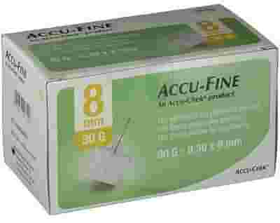 AGO PER PENNA DA INSULINA ACCU-FINE PEN NEEDLE ACCU-CHEK GAUGE 30 X 8MM 100 PEZZI