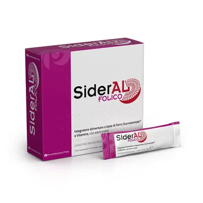 SIDERAL FOLICO 30 MG 20 BUSTINE OROSOLUBILI SIDERAL FOLICO 30 MG 20 BUSTINE OROSOLUBILI