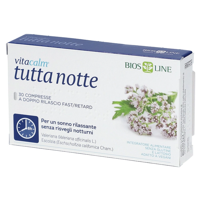 Vitacalm Tutta Notte Fast/Retard 30 Compresse