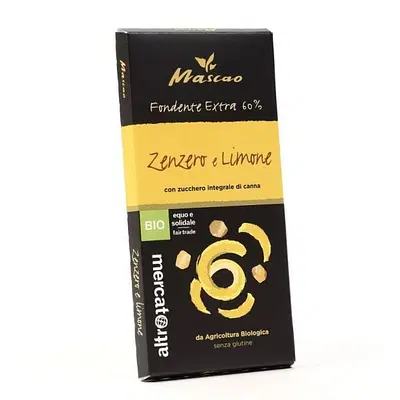 CIOCCOLATO FONDENTE ZENZERO E LIMONE 100 G CIOCCOLATO FONDENTE ZENZERO E LIMONE 100 G