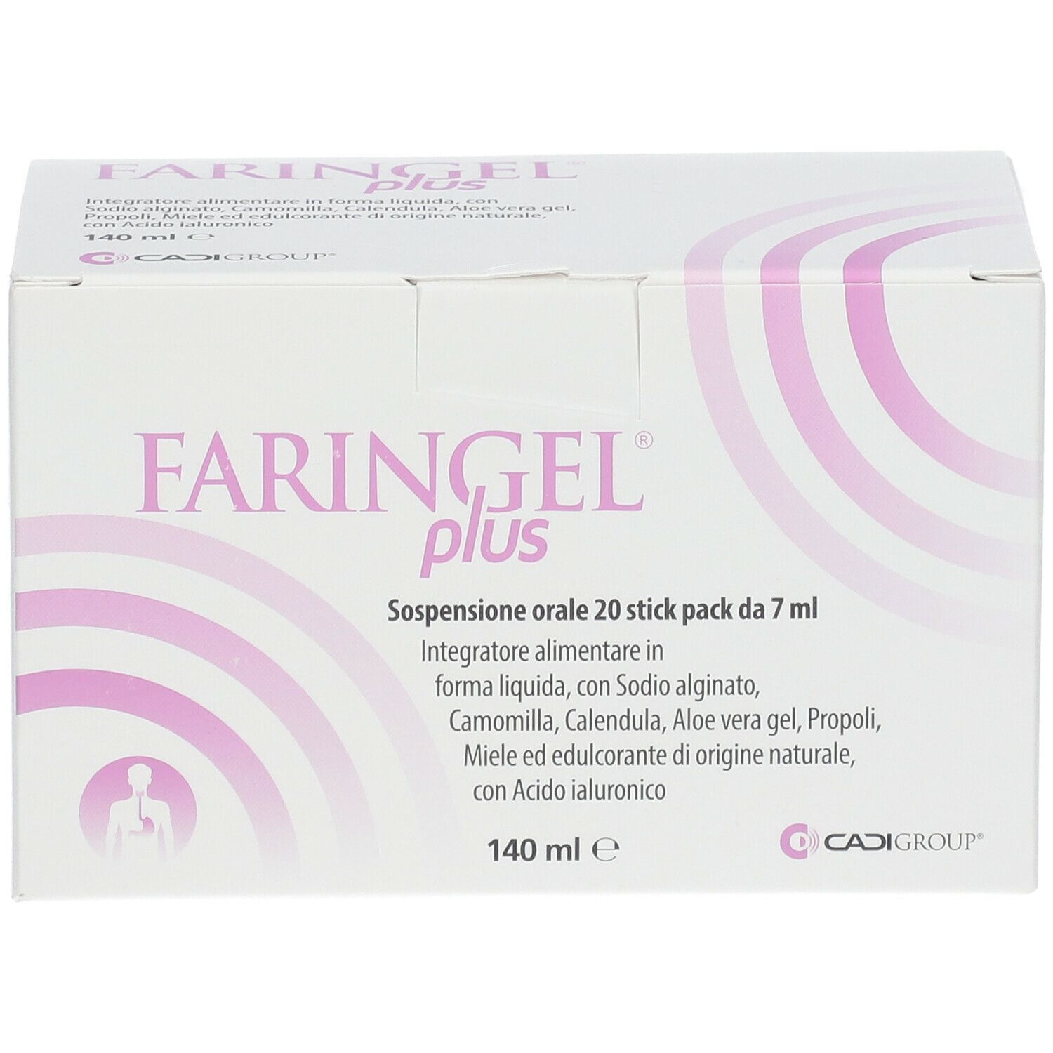 FARINGEL PLUS 20 STICK PACK 7 ML