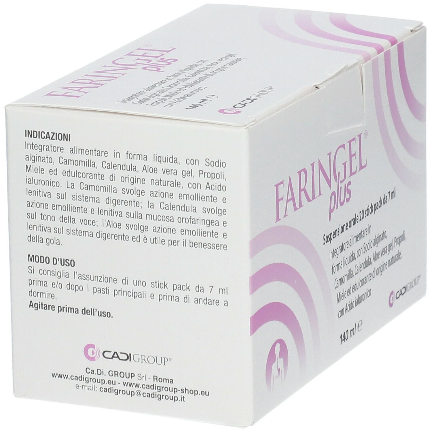 FARINGEL PLUS 20 STICK PACK 7 ML