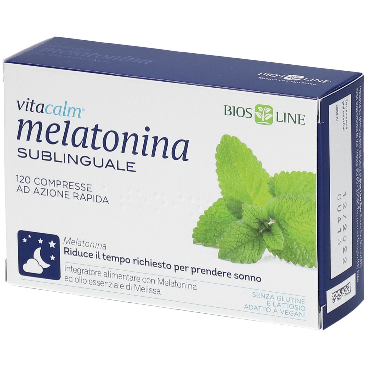 VITACALM MELATONINA 120 COMPRESSE SUBLINGUALI
