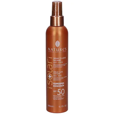 NATURE'S I SOLARI SPRAY FLUIDO SPF50 200 ML NATURE'S I SOLARI SPRAY FLUIDO SPF50 200 ML