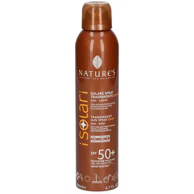 NATURE'S I SOLARI SPRAY TRASPARENTE BAMBINI SPF50+ 200 ML NATURE'S I SOLARI SPRAY TRASPARENTE BAMBINI SPF50+ 200 ML