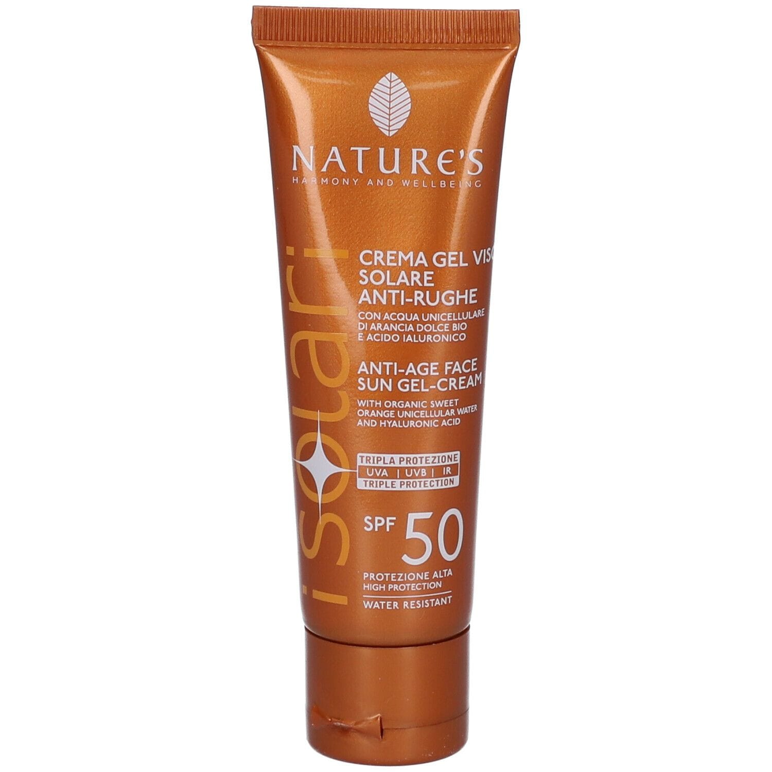 NATURE'S I SOLARI CREMA GEL VISO ANTIRUGHE SPF50 50 ML