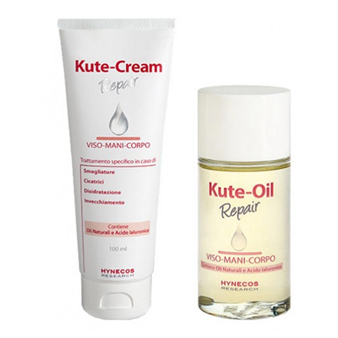 Combinata Kute Oil Repair 60 Ml + Kute Cream Repair 100 Ml