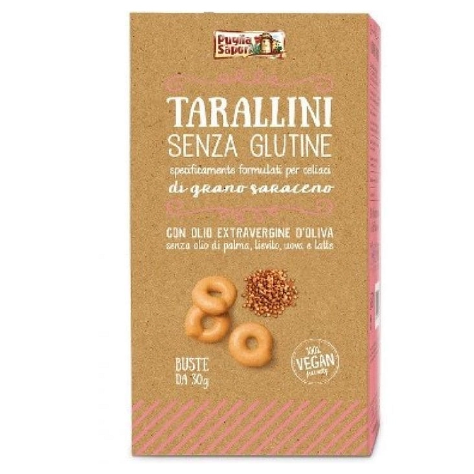 Puglia Sapori Tarallini Grano Saraceno 6 Buste 30 G